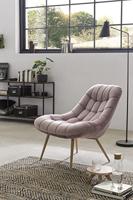 Artistiq Fauteuil 'Jurre' Velvet, kleur Roze - thumbnail