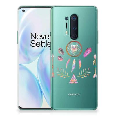 OnePlus 8 Pro Telefoonhoesje met Naam Boho Dreamcatcher OnePlus 8 Pro Telefoonhoesje met Naam Boho Dreamcatcher