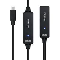 NANOCABLE 10.01.1312 verlengkabel USB 3.2 met versterker type C/M-C/H, 10 m, zwart - thumbnail