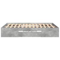 Bedframe bewerkt hout betongrijs 120x200 cm - thumbnail