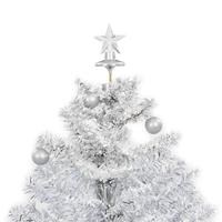 Kerstboom sneeuwend met paraplubasis 75 cm wit - thumbnail