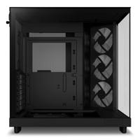 NZXT h6 flow rgb midi tower behuizing (zwart | 2x usb-a | 1x usb-c | rgb | tempered glass) - thumbnail