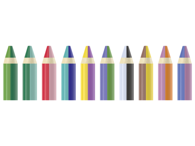 crelando 10 kleurpotloden (2 gekleurd)