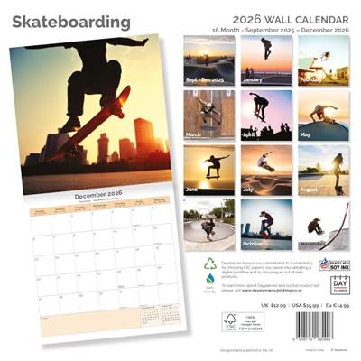 Skateboard Kalender 2026
