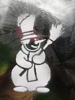 Kerst kunstsneeuw 150ml en sjabloon - thumbnail