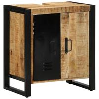 Badkamerkast met plank Bruin 55 x 35 x 60 cm Massief Mango Hout - thumbnail