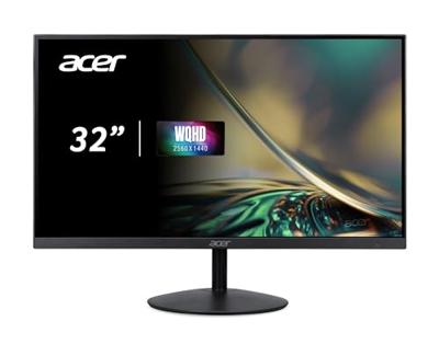 Acer SA322QUEb LCD-monitor Energielabel F (A - G) 80 cm (31.5 inch) 2560 x 1440 Pixel 16:9 4 ms HDMI, DisplayPort, Audio-Line-out IPS LCD
