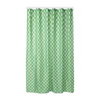 Douchegordijn geblokt - groen - 180x200 cm - thumbnail