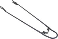Spatbordstang 28" met bumper - mat zwart - thumbnail