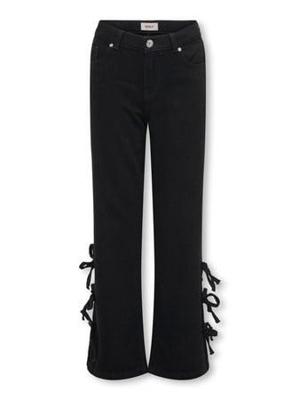 Kids ONLY winter jeansbroek meisjes - zwart - KogHope - wide leg fit