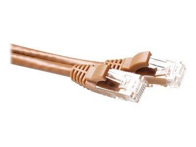 ACT Bruine 20 meter U/UTP CAT6A patchkabel snagless met RJ45 connectoren