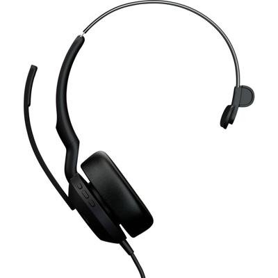 Jabra JABRA Evolve2 50 MS monaural USB-C On Ear headset Zwart