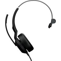 Jabra JABRA Evolve2 50 MS monaural USB-C On Ear headset Zwart - thumbnail