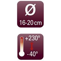 Xavax Universeel Glazen Deksel Met Siliconen Rand 16-20 - thumbnail