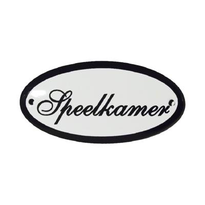 Deurbordje ovaal emaille Speelkamer