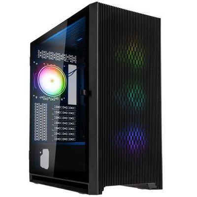 Kolink Unity Lateral ARGB Midi-tower PC-behuizing Zwart 4 voorgeïnstalleerde LED-ventilators Kolink Unity Lateral ARGB Midi-tower PC-behuizing Zwart 4 voorgeïnstalleerde LED-ventilators