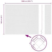 VidaXL Kettenschakelhek groen 10 x 1,6 m staal - thumbnail