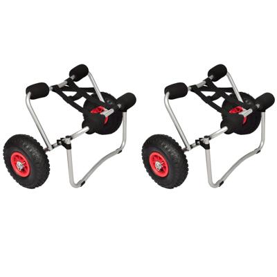 VidaXL Kayaktrolleys 2 st aluminium