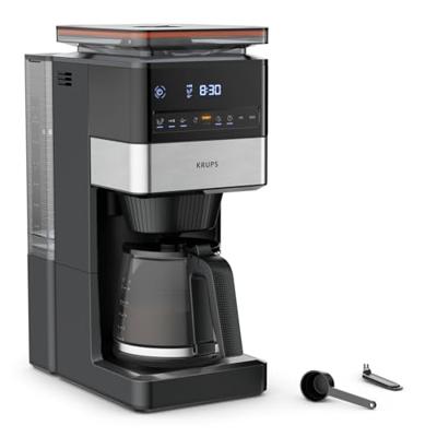 Krups KRUPS - KM 8428 Grind Aroma XL - Kaffee-Vollautomat Koffiezetapparaat Zwart, Zilver Capaciteit koppen: 18 Met koffiemolen, Display Krups KRUPS - KM 8428 Grind Aroma XL - Kaffee-Vollautomat Koffiezetapparaat Zwart, Zilver Capaciteit koppen: 18 Met koffiemolen, Display