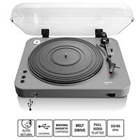 Platenspeler met USB direct codering grijs - thumbnail