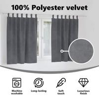 VidaXL Verduisterende gordijnen 2 pcs lichtgrijs 140 x 140 cm fluweel - thumbnail