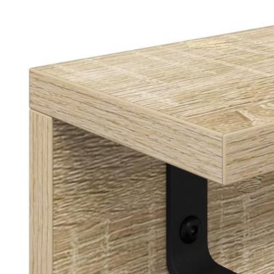 Wandgemonteerde kapstok Sonoma eiken 60 x 10.5 x 10.5 cm