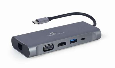 Cablexpert USB-C 7-in-1 multi adapter USB-C dock 7-voudig - 9530507 Cablexpert USB-C 7-in-1 multi adapter USB-C dock 7-voudig - 9530507