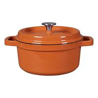 Solinger the windmill premium gietijzeren braadpan 2.5l oranje/emaille - thumbnail