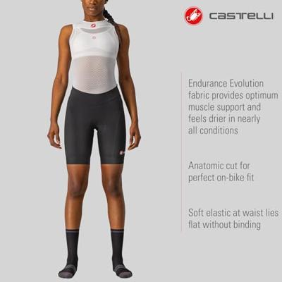Castelli Endurance W short fietsbroek zwart dames M