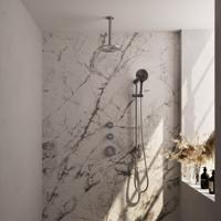 Thermostatisch Inbouwdoucheset Brauer Brushed 20 cm Hoofddouche Plafondarm 3 Standen Handdouche op Glijstang Geborsteld Nikkel Brauer - thumbnail