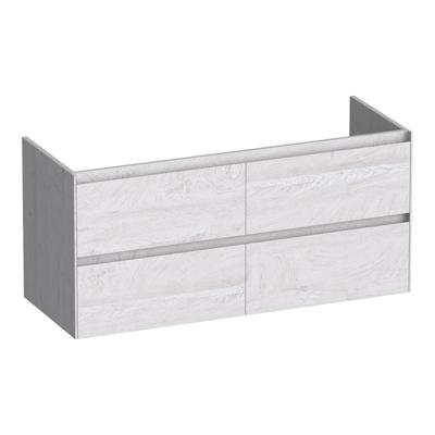 Brauer Inspire - Onderkast - 120 cm - met 4 Softclose Lades Greeploos en 2 Sifon Uitsparingen - Forest Seashell