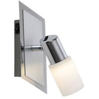 LED Wandspot - Trion Clupo - 4W - Warm Wit 3000K - 1-lichts - Rechthoek - Mat Chroom - Aluminium - OSRAM LEDs - thumbnail