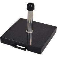 Parasolvoet 40kg graniet zwart met telescoop hendel - thumbnail