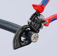 Knipex Kabelschaar (ratelprincipe) met meer-componentengrepen 250 mm - 9531250 - thumbnail