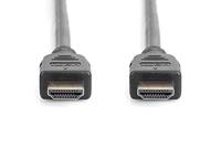 Digitus AK-330124-010-S HDMI-kabel HDMI Aansluitkabel HDMI-A-stekker, HDMI-A-stekker 1.00 m Zwart 8K UHD, Vergulde steekcontacten, Afscherming gevlochten, - thumbnail