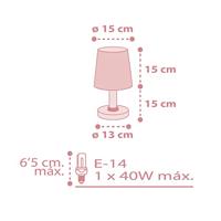 Dalber Kinderkamer tafellampStar Light soft roze - 82211S - thumbnail