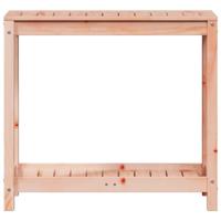 Oppottafel met schap 82,5x35x75 cm massief douglashout - thumbnail