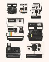 Retro Polaroid Camera's Kunstdruk 40x50cm - thumbnail