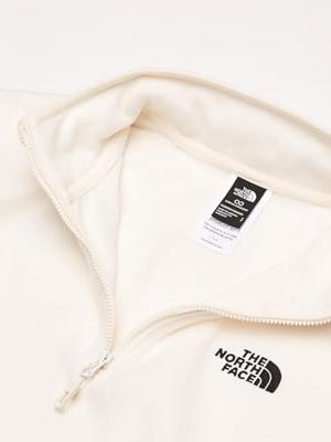 The North Face 100 Glacier 1/4 Zip Fleece Dames White Dune/NPF S
