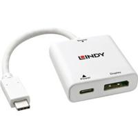 Lindy 43237 USB 3.1 Type C DisplayPort Wit kabeladapter/verloopstukje - thumbnail