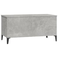 Salontafel 90x44,5x45 cm bewerkt hout betongrijs - thumbnail