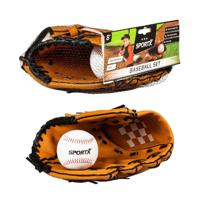 SportX honkbal handschoen met bal - thumbnail