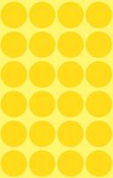 Avery Ronde etiketten diameter 18 mm, geel, 96 stuks - thumbnail