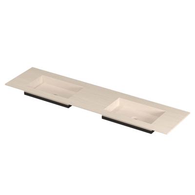 INK Post Wastafel keramische slab envelop bak dubbel zonder kraangaten 180x45x1 Travertin matt INK Post Wastafel keramische slab envelop bak dubbel zonder kraangaten 180x45x1 Travertin matt