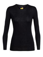 Icebreaker 175 Everyday LS Crewe Dames Thermoshirt Black L - thumbnail