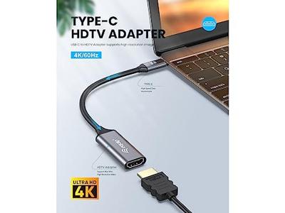 Equip 133491 video kabel adapter 0,15 m USB Type-C HDMI Zwart, Grijs
