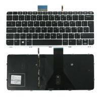 Notebook keyboard for HP EliteBook Folio 1020 G1 with silver frame big Enter - thumbnail