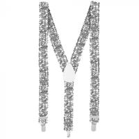 Bretels Pailletten Zilver - thumbnail