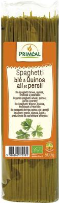 Spaghetti tarwe quinoa knoflook peterselie bio 500 Gram