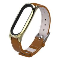 Mijobs top-nerf leder band voor Xiaomi mi band 3 & 4 polsbandjes Screwless magnetische armband Smart band vervangen accessoires host niet inbegrepen - thumbnail